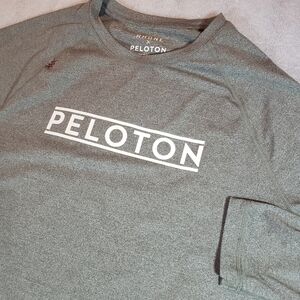 Rhone x Peloton Men's Large Long Sleeve Crewneck Shirt Soft Sweat-Wicking Gray